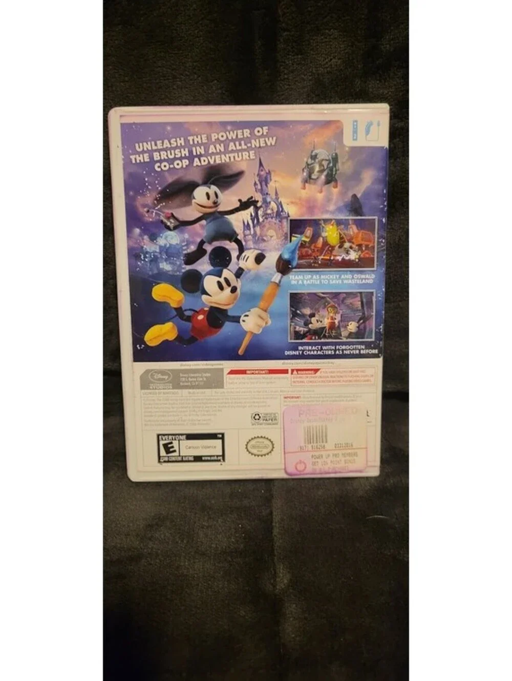 Epic Mickey 2 The Power of Two Nintendo Wii 2012 Cooperative Platform Game